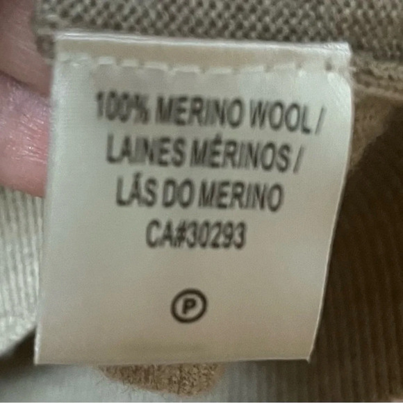 Fairway & Greene 100% Italian Merino Wool Pull Over V-Neck Sweater- Size Large - Picture 4 of 6